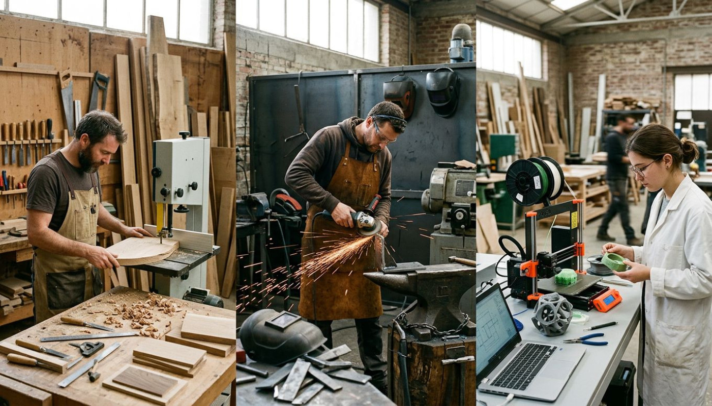 Quand la matière fait l’atelier : le bois, le métal ou l’innovation ?